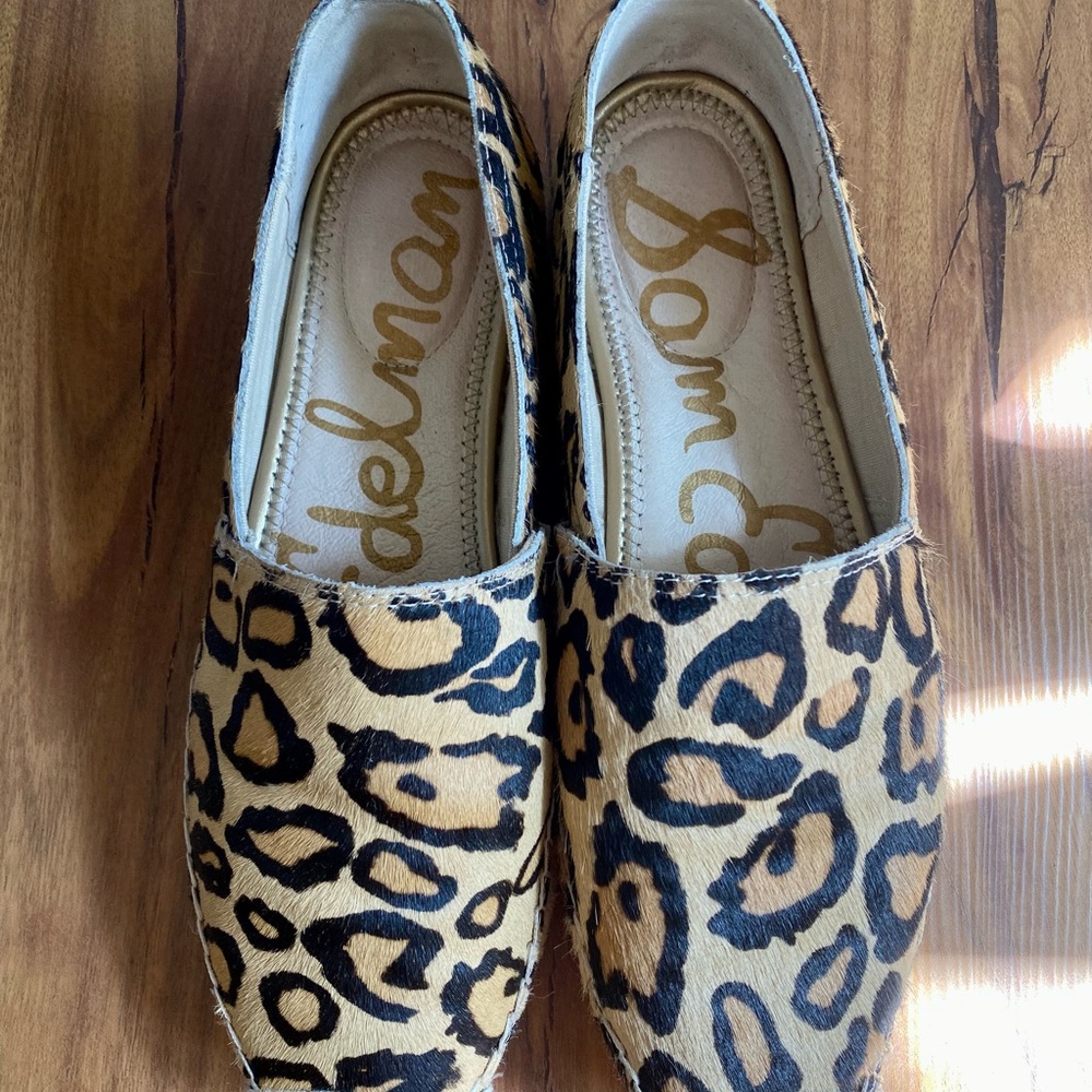 Sam Edelman Khloe Leopard Calf Hair Espadrilles - Picture 12 of 12